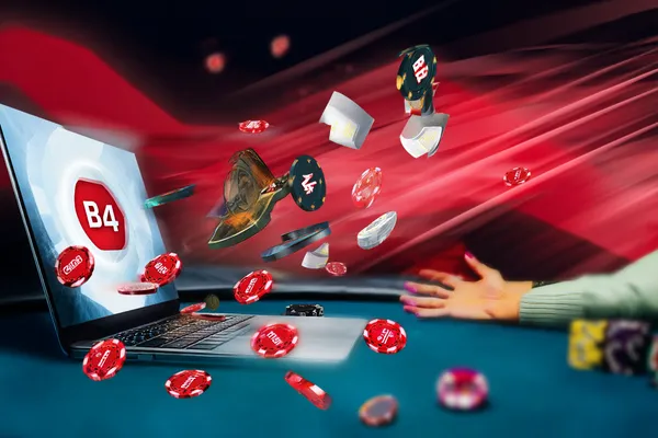 Một cô gái đứng cạnh các máy slot rực sáng, thể hiện sự phong phú của danh mục slot tại F8BEF.